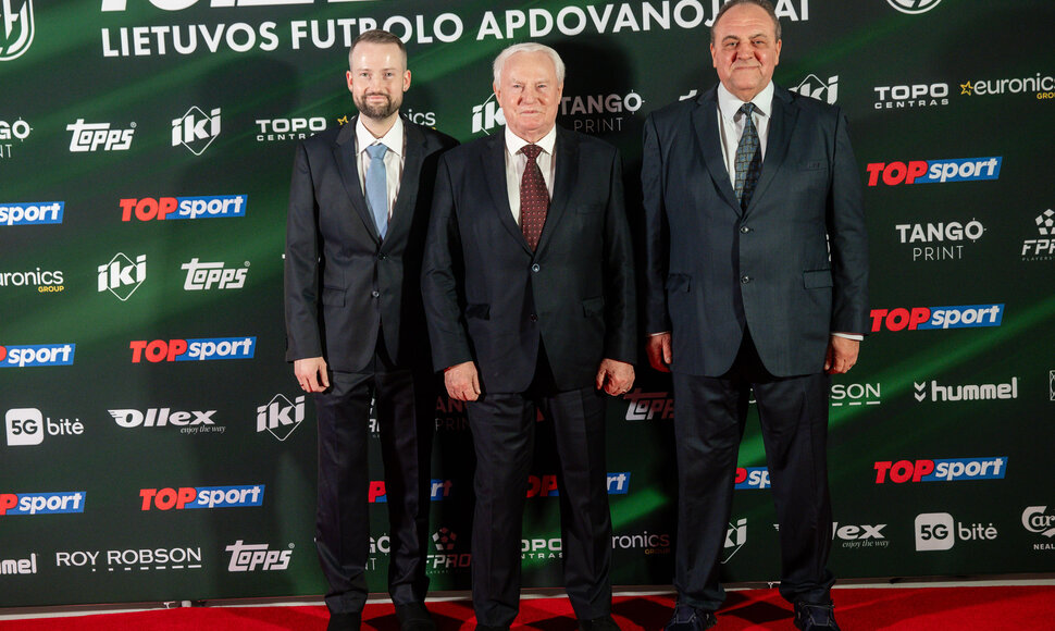 Lietuvos futbolo apdovanojimų svečiai.