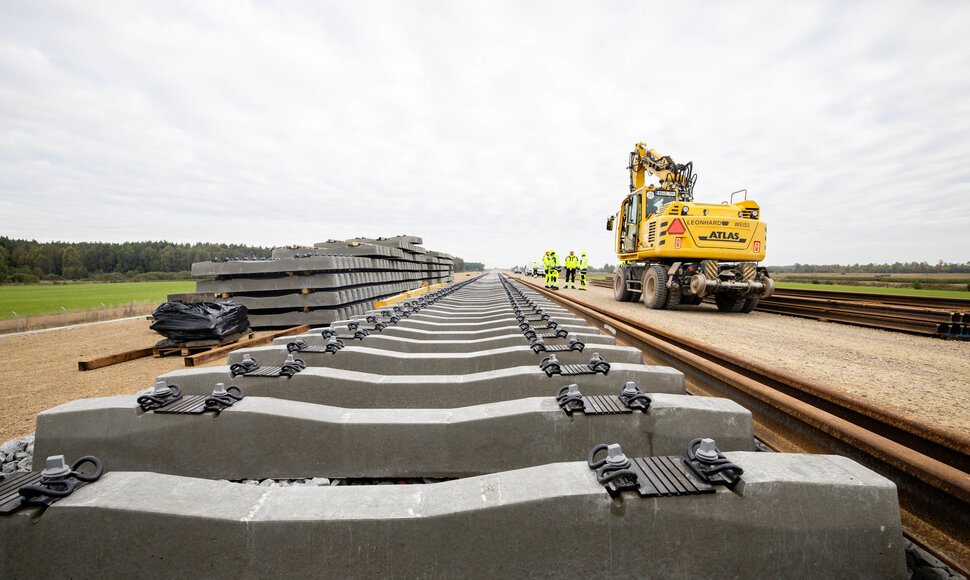 „Rail Baltica“ europinės vėžės bėgių tiesimas