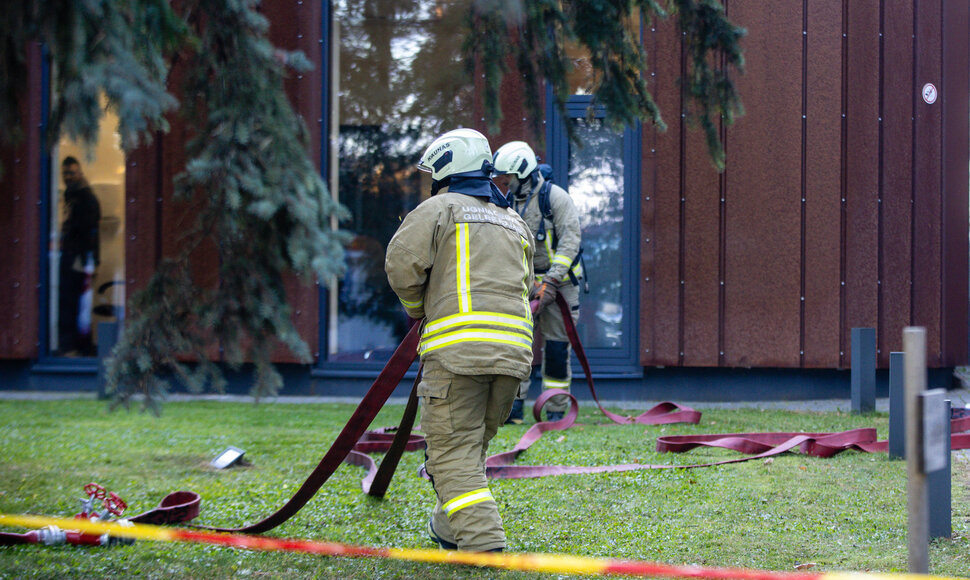 Civilinės saugos pratybos Kauno klinikose.