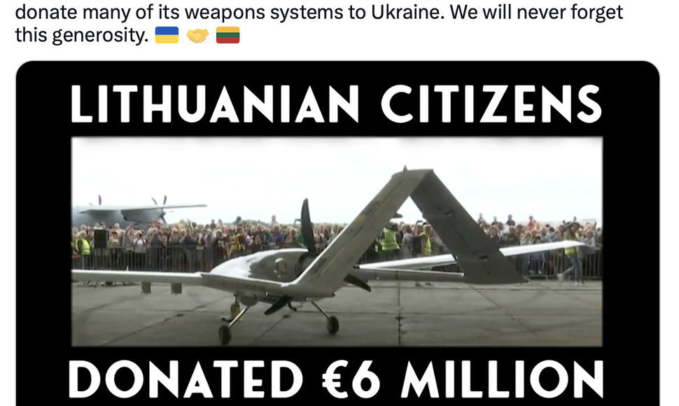 Ukrainos padėkos Lietuvai filmukas