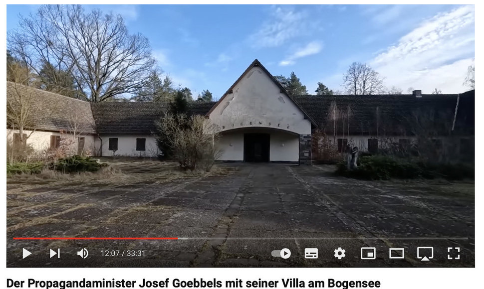 Nacių propagandos ministro Josepho Goebbelso vila