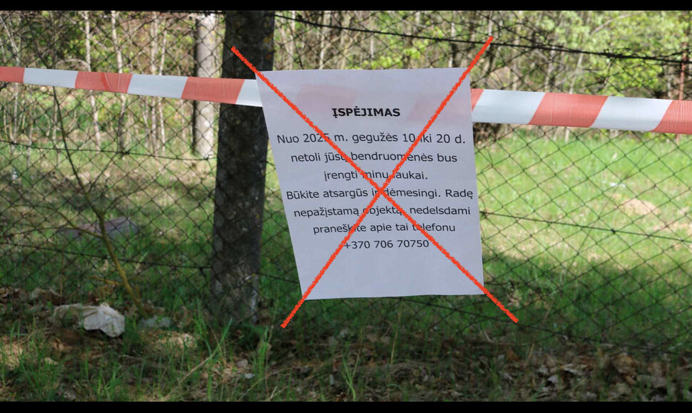 &bdquo;Įspėjimai&ldquo; apie tariamai pasienyje atsirasiančias minas yra dezinformacija, skirta išgąsdinti žmones ir sukelti kuo daugiau sumaišties