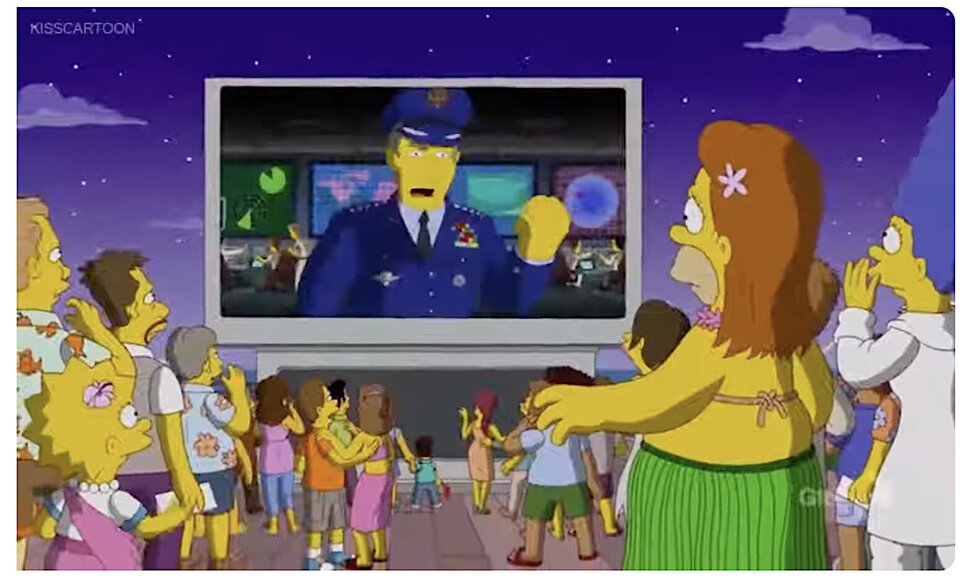 Viename serialo „Simpsonai“ epizode tikrai per kelionę kruiziniu laivu buvo pranešta apie viruso protrūkį, bet jį išgalvojo Bartas