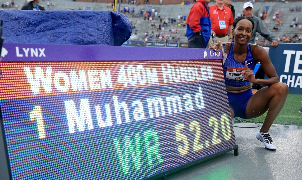 Dalilah Muhammad pagerino pasaulio rekordą