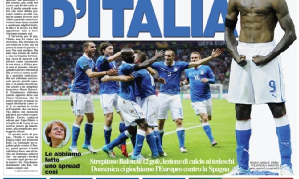 "Gazetta dello Sport" viršelis