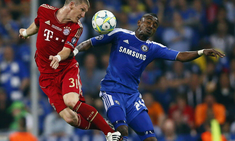 Bastianas Schweinsteigeris ir Salomonas Kalou