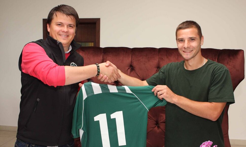 VMFD "Žalgiris" sporto direktorius Mindaugas Nikoličius ir Andro Švrljuga