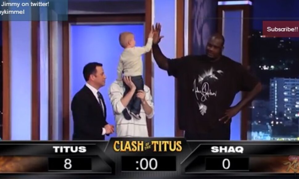 Titus Ashby ir Shaquille'as O'Nealas.