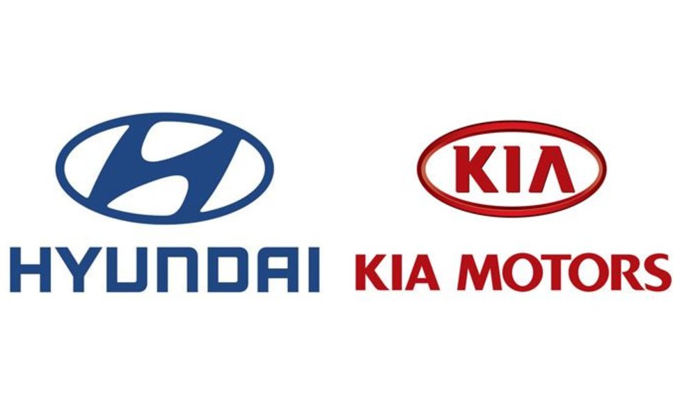 Hyundai ir Kia logotipai