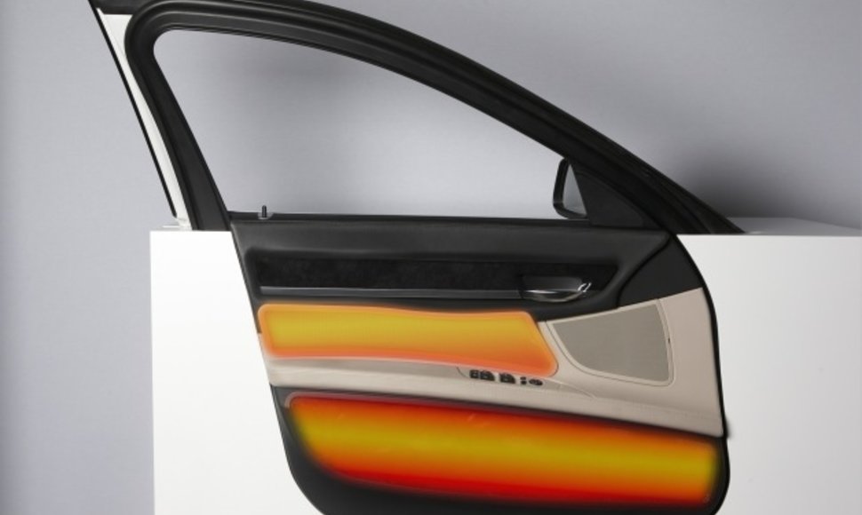 BMW infraraudonųjų spindulių salono šildymo sistema