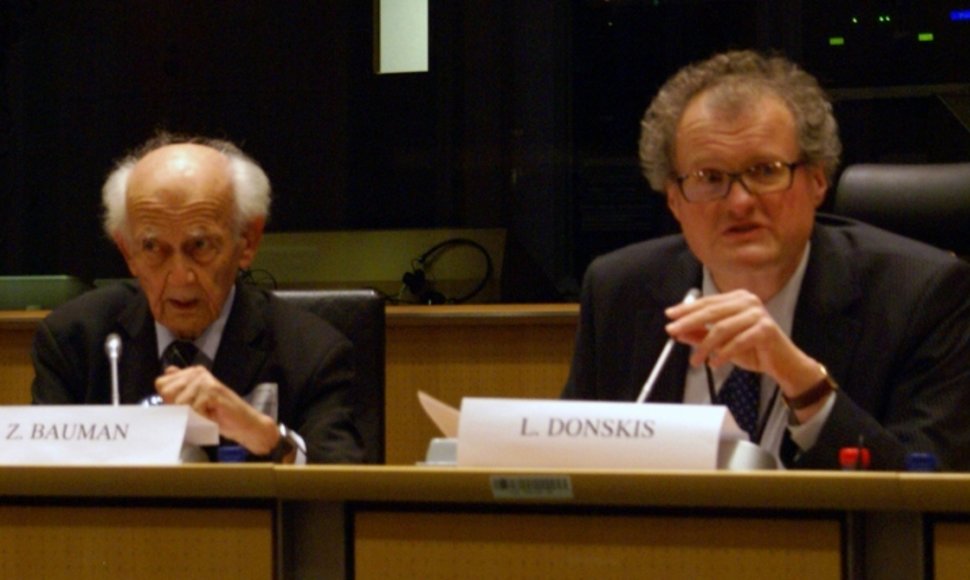 Z. Baumanas ir L. Donskis diskusijoje Briuselyje