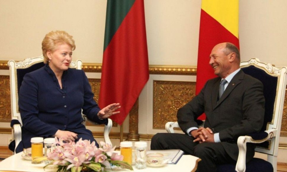 Dalia Grybauskaitė susitiko su Rumunijos Prezidentu Traianu Basescu
