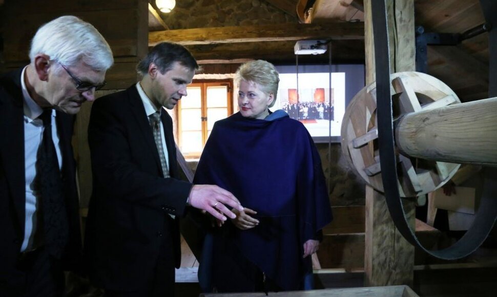 Dalia Grybauskaitė Liubavo dvaro malūne