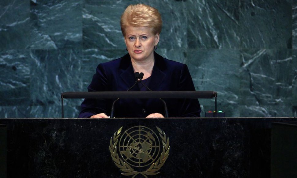 Dalia Grybauskaitė JT Generalinėje Asamblėjoje