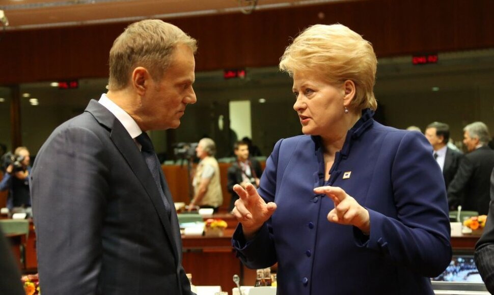 Dalia Grybauskaitė ir Donaldas Tuskas