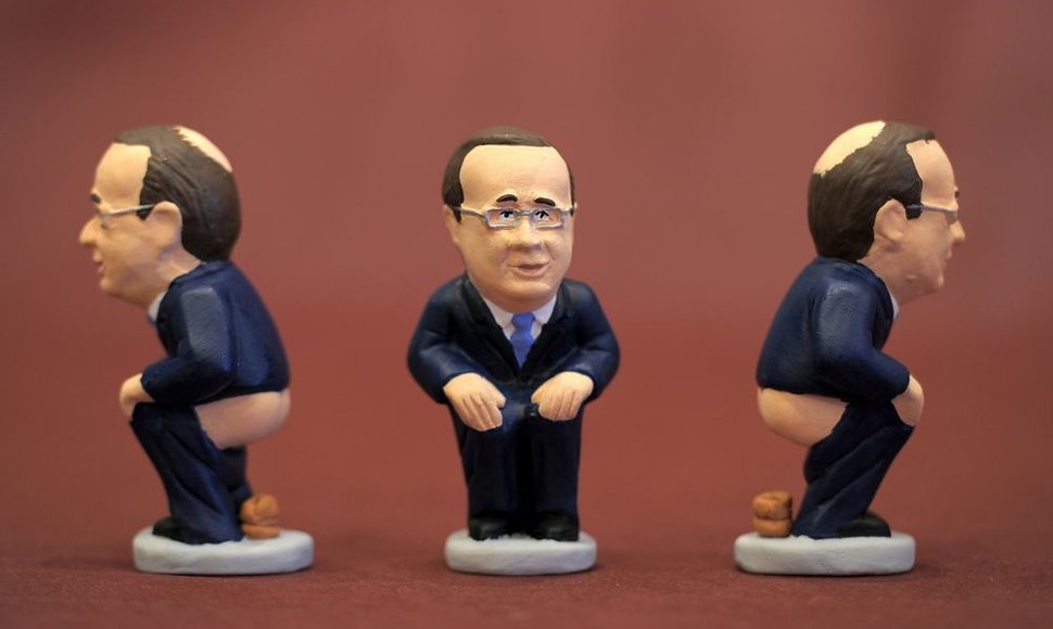 Francois Hollande'o statulėlė