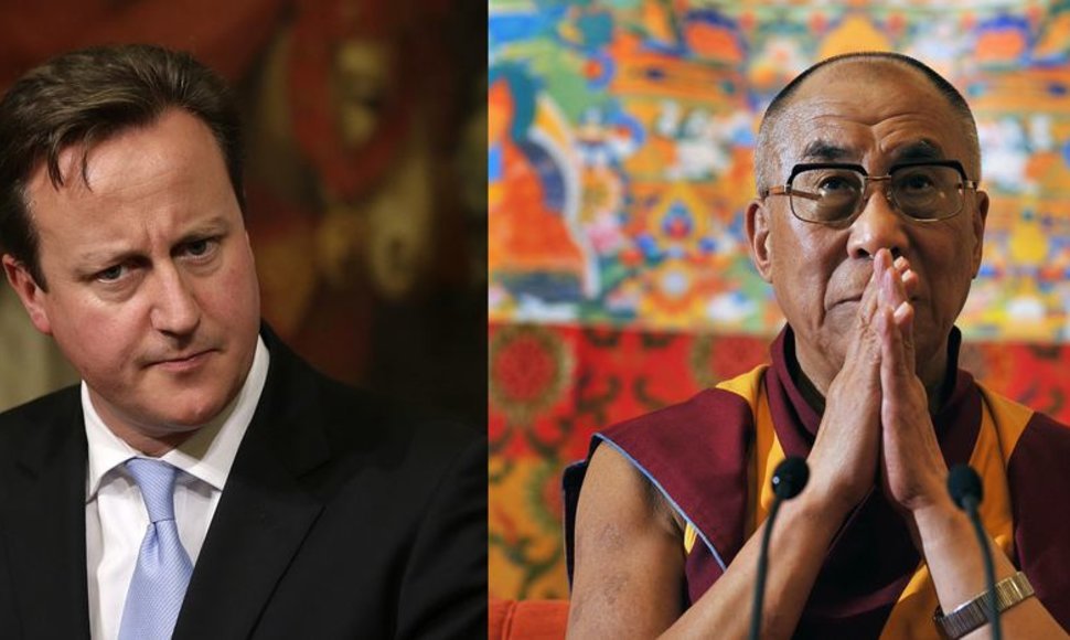 Davidas Cameronas ir Dalai Lama