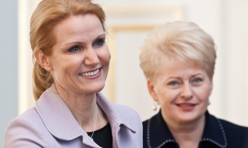 Prezidentė Dalia Grybauskaitė su Danijos ministre pirmininke Helle Thorning-Schmidt