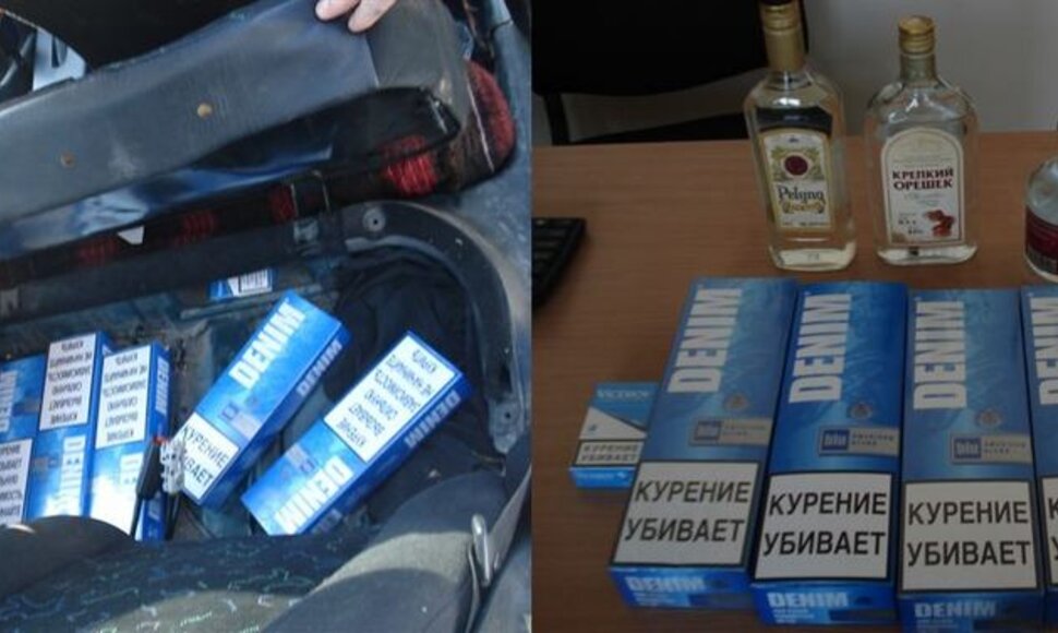 Cigaretės – po automobilio sėdynėmis, naminukė – daiktadėžėje