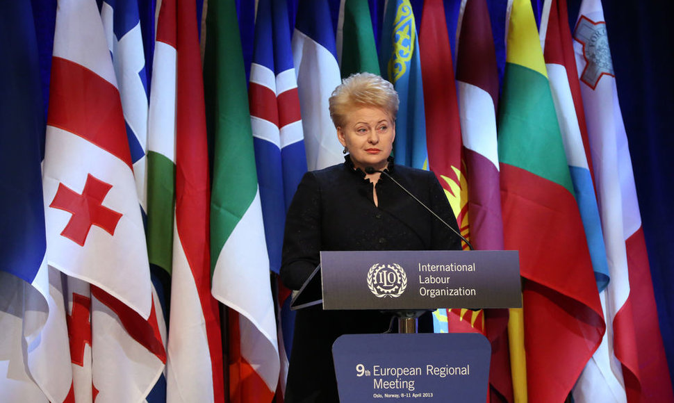 Dalia Grybauskaitė Norvegijoje