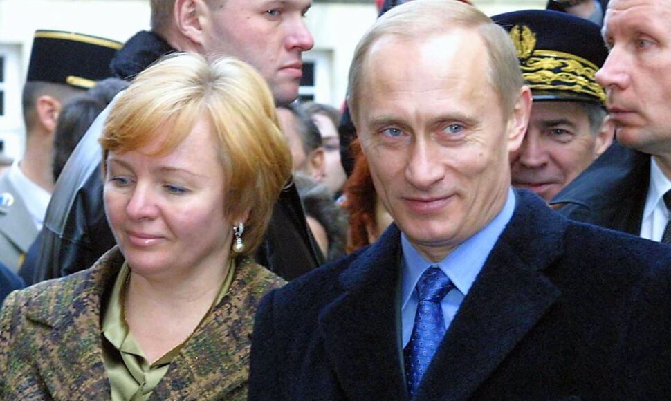 Vladimiras Putinas su žmona Liudmila