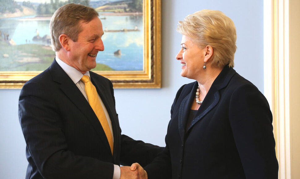 Enda Kenny ir Dalia Grybauskaitė