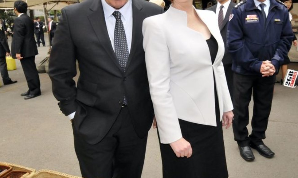 Julia Gillard ir Timas Mathiesonas