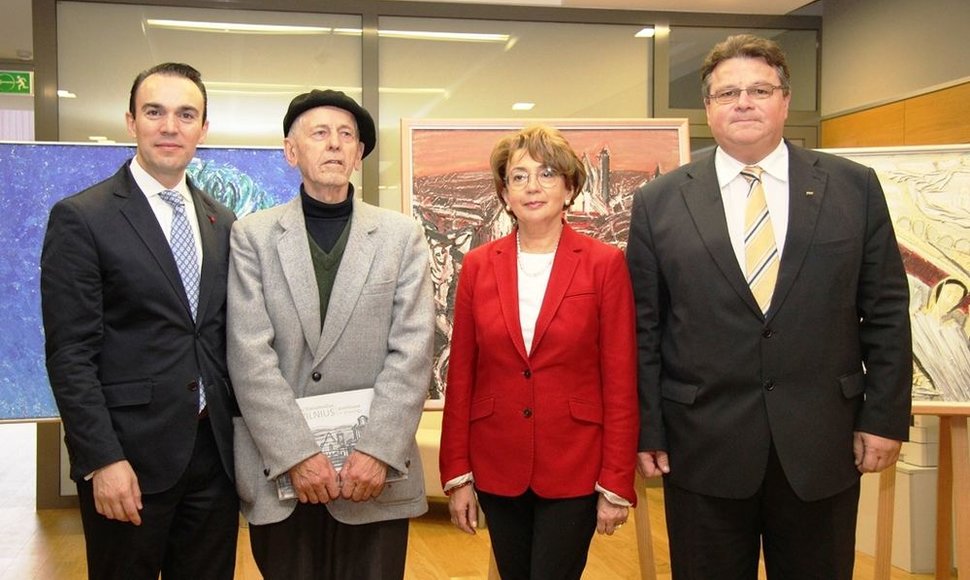 Nuotraukoje iš dešinės: L.Linkevičius, F.Kukliansky, A.Stasiulevičius ir M. Silva