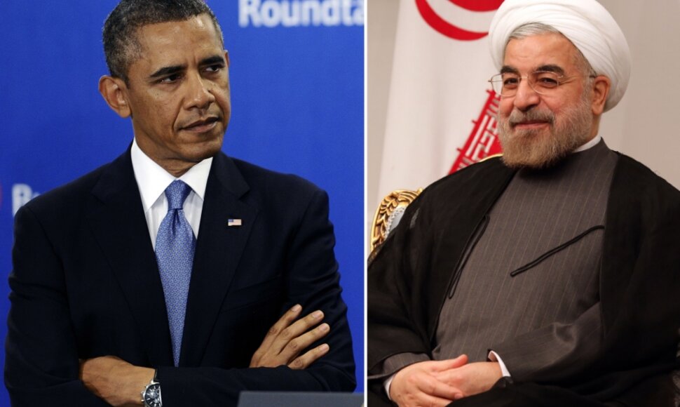 Barackas Obama ir Hassanas Rowhani