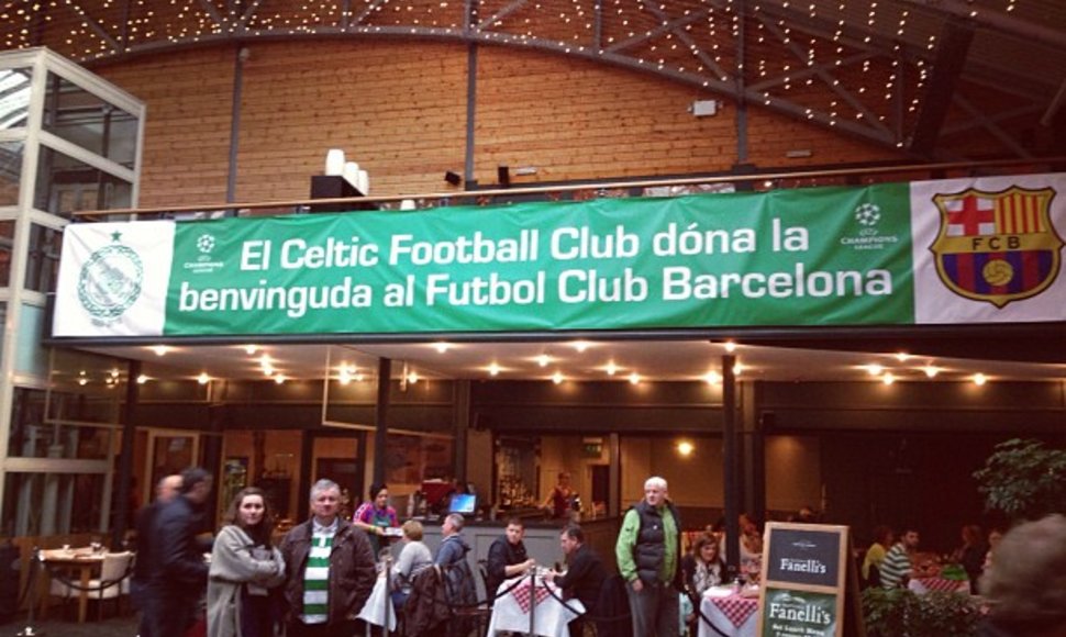 Glazgo „Celtic“ sveikinimas „Barcelona“ klubui