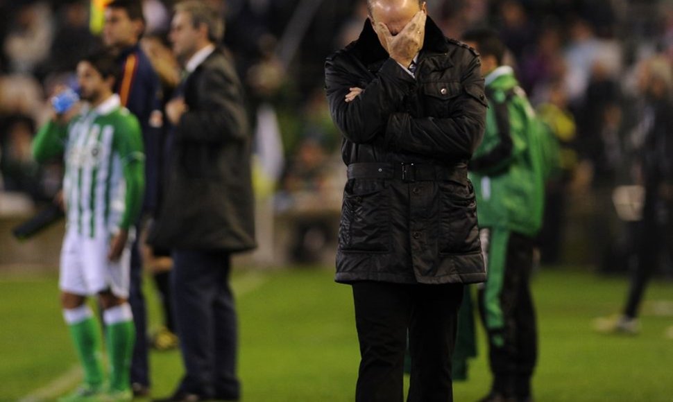 „Real Betis“ treneris Pepe Melas nusivylė komandos žaidimu