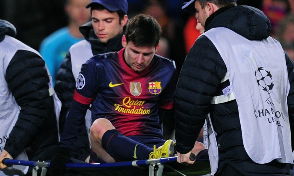Lionelis Messi po traumos