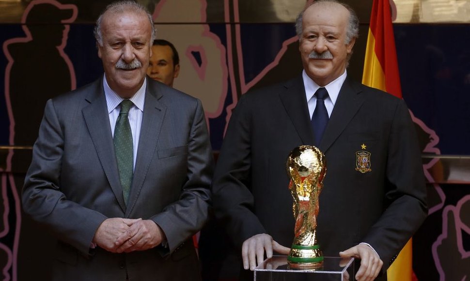 Vicente Del Bosque ir jo vaškinė kopija