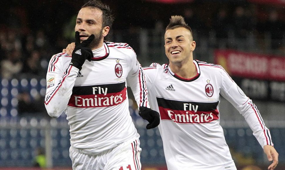 Giampaolo Pazzini ir Stephanas El Sharaawy