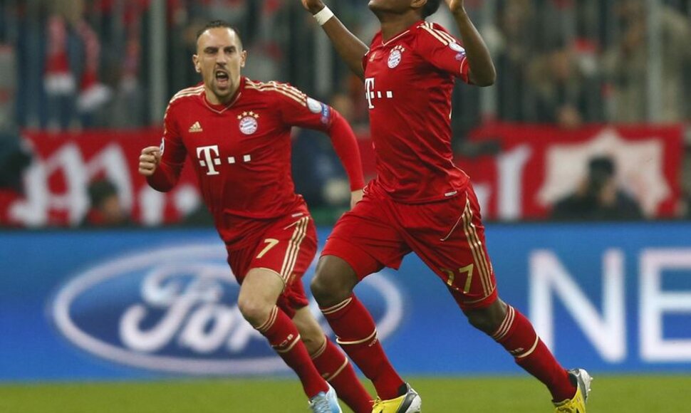 Francas Ribery ir Davidas Alaba.