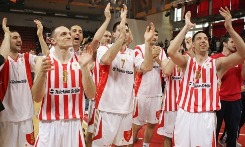 „Cervena Zvezda“ krepšininkų triumfas.