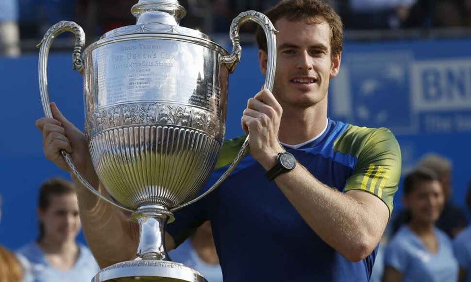 Andy Murray'us džiaugiasi pergale &bdquo;Aegon Championships&ldquo; turnyra