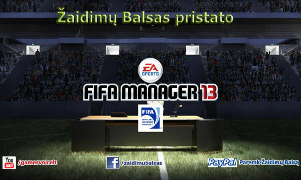 Žaidimų Balsas pristato Fifa Manager 13
