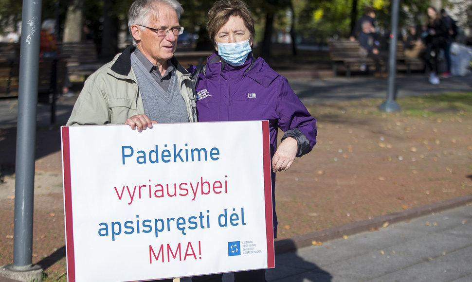 Protesto akcija „Mūsų pasirinkimas – orus darbas, o ne moderni vergovė!“