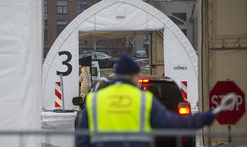 Covid patikros punktas Vilniuje