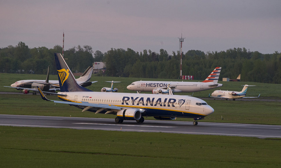 Grįžo „Ryanair“ lėktuvas iš Minsko