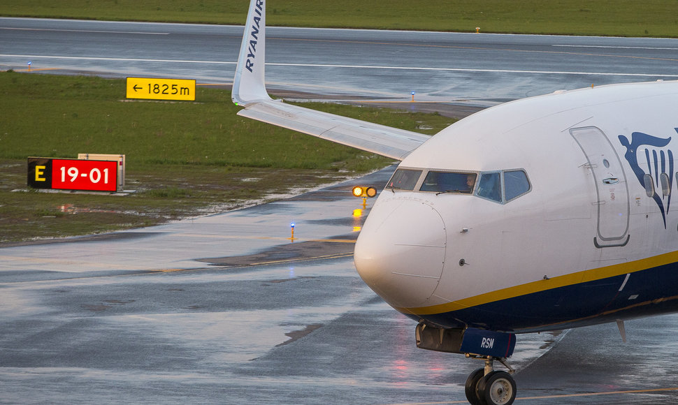 Grįžo „Ryanair“ lėktuvas iš Minsko