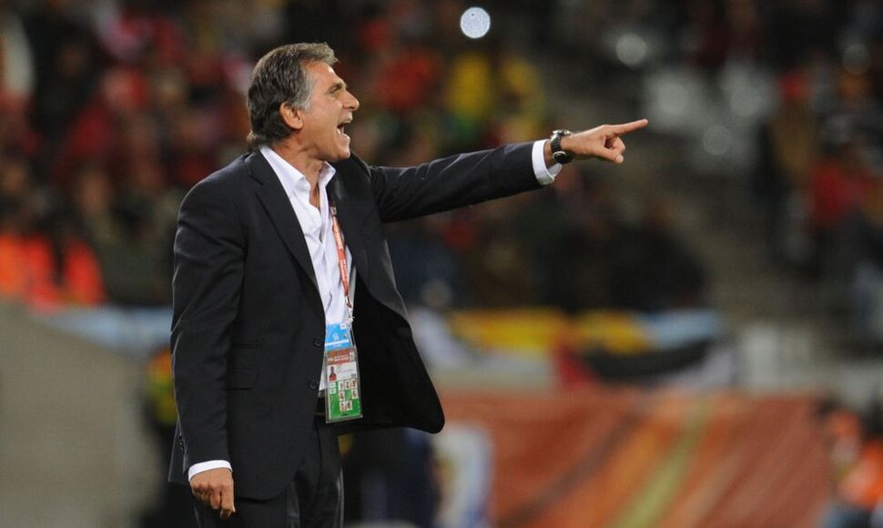 Irano futbolo rinktinės treneris Carlosas Queirozas