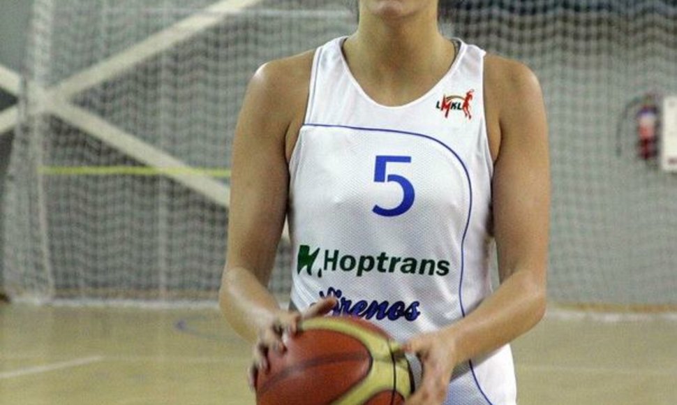  „Hoptrans-Sirenų“ komandos naujokė Dovilė Miliauskaitė.