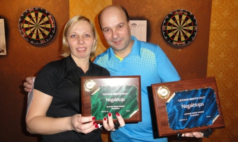 Smiginio meistrų turnyrą laimėjo Arūnas Čiplys ir Irena Bauze