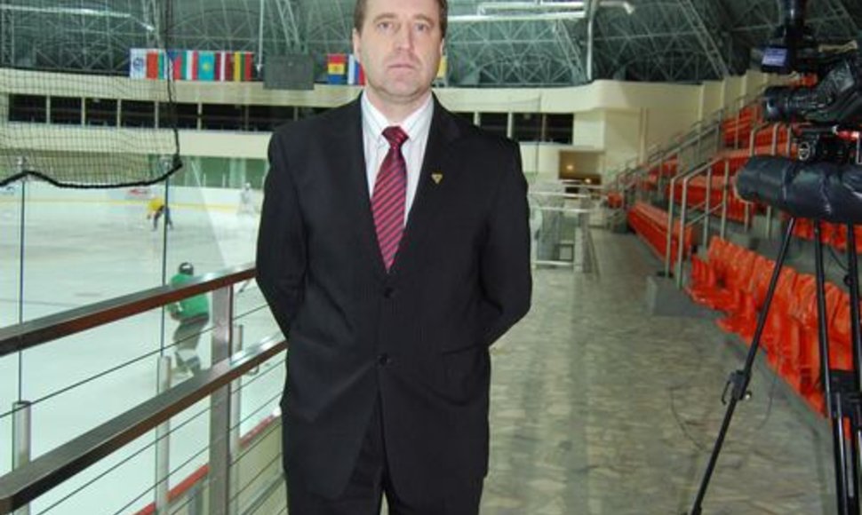 Vyriausias HC „Balticos“ treneris Aigaras Ciprusas