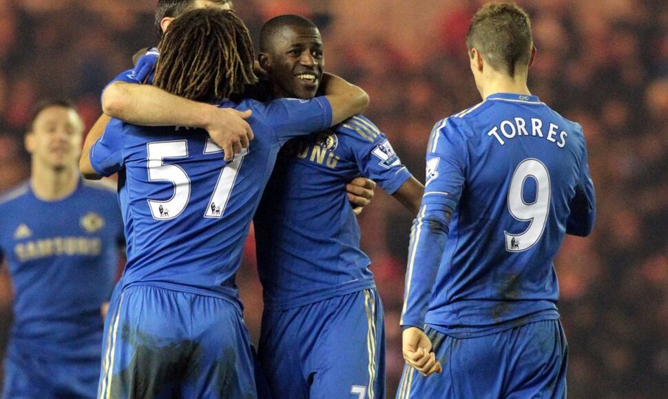  Londono &bdquo;Chelsea&ldquo; futbolininkai FA taurės a&scaron;tuntfinalio rungtynėse įveikė antrajame Anglijos futbolo divizione žaidžiantį &bdquo;Middlesbrough&ldquo; klubą.