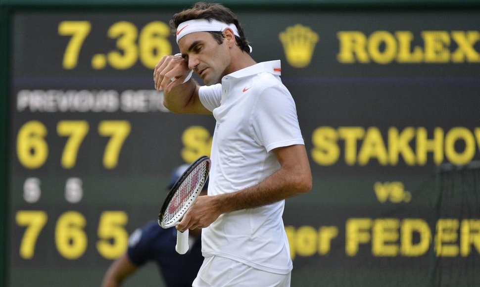 Roger Federeris pasitraukė po antrojo Vimbldono varžybų etapo