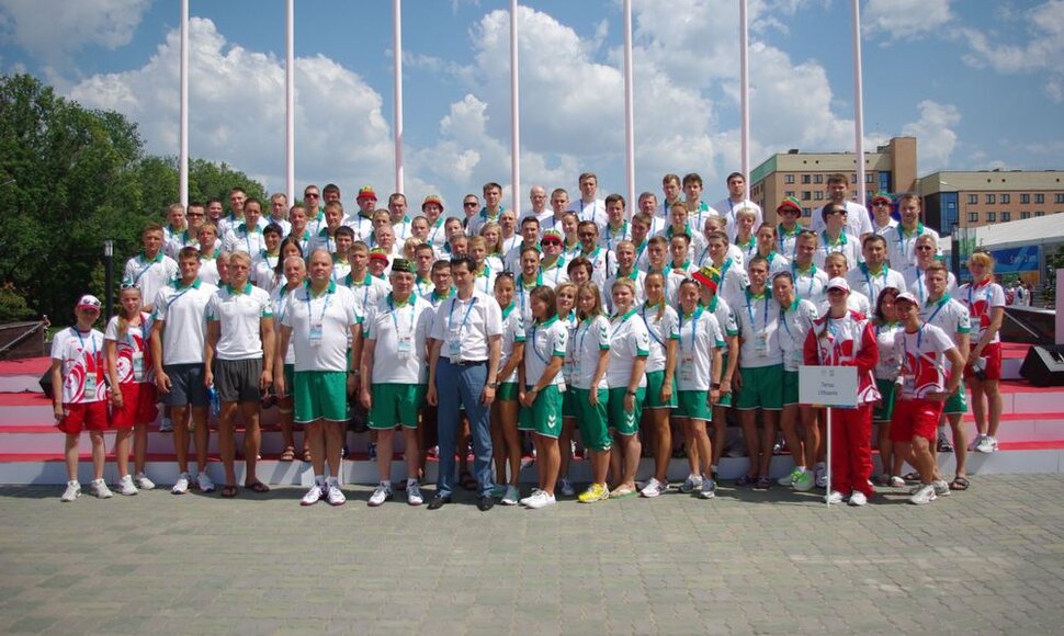 Lietuvos studentų sporto delegacija Universiadoje Kazanėje