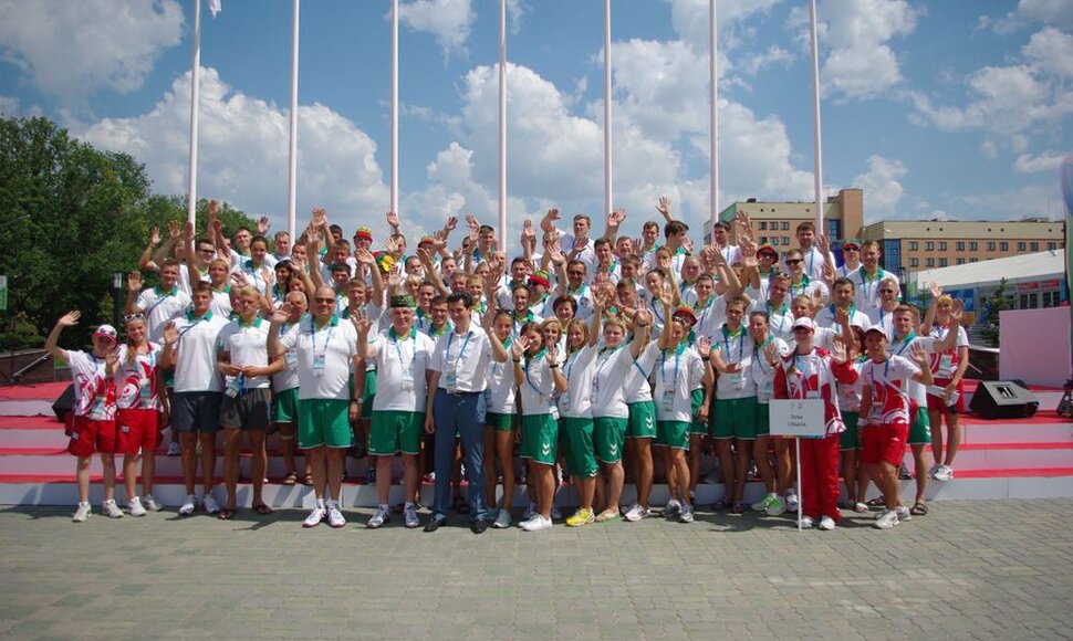 Lietuvos studentų sporto delegacija Universiadoje Kazanėje